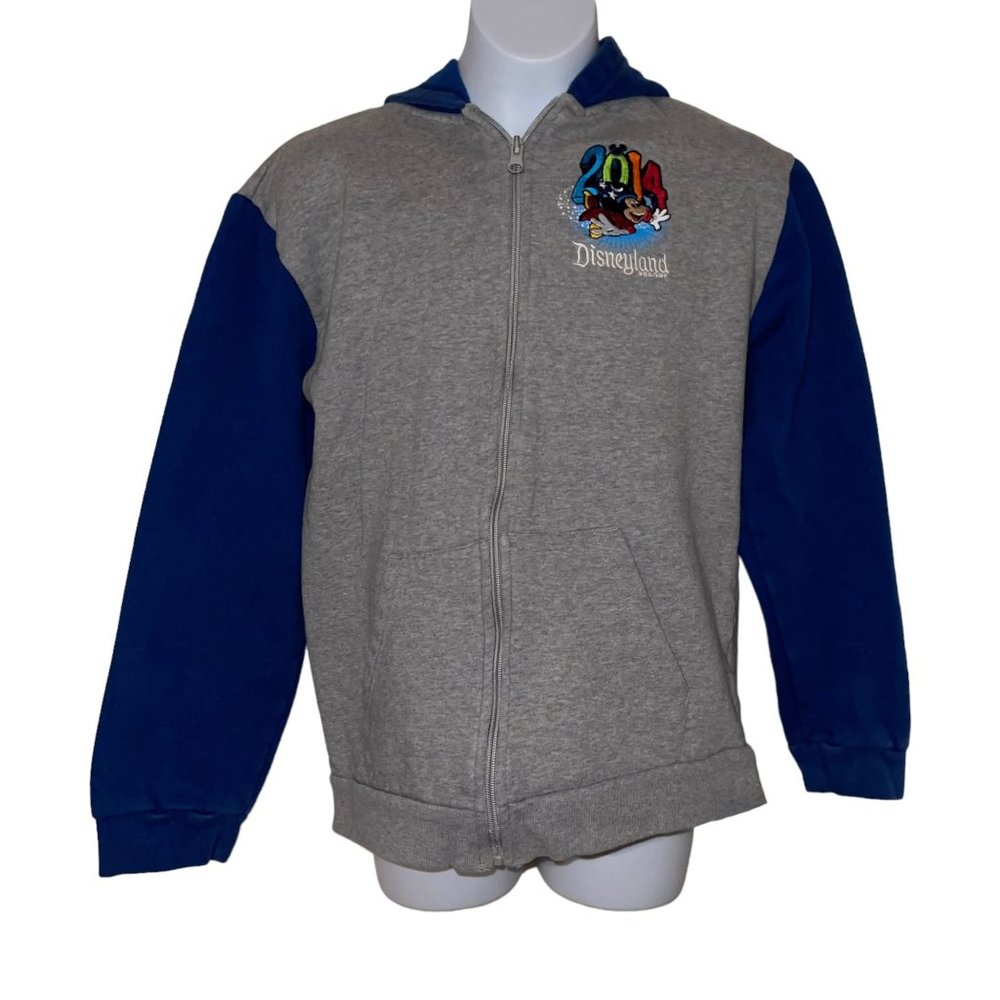 Disney Disneyland Resort 2014 Sweatshirt Jacket Boys XL Parks Zipper Embroidered